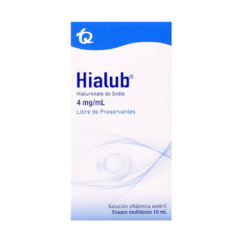 Solución Oftálmica Hialub 4mg/ml Frasco x 10 ml  