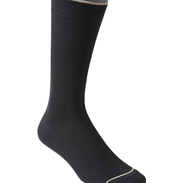 Calcetines Punto Blanco Largos Hombres Casual T10-12 Negro x 1 und  