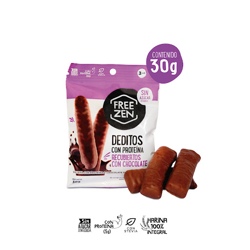 Deditos Freezen con Chocolate Paquete x 30 gr 