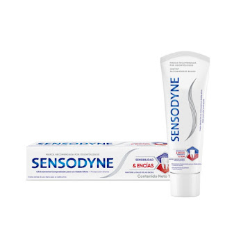 Crema Dental Sensodyne Sensibilidad , alivio problemas de encías x 100 gr  