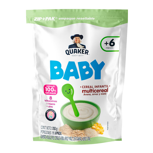 Cereal Baby Quaker Multicereal x 200 gr