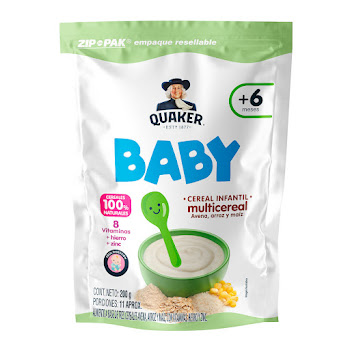 Cereal Baby Quaker Multicereal x 200 gr  