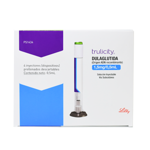 Trulicity Dulaglutida 1.5mg/ml Lilly Caja X 4 Solución Inyectable