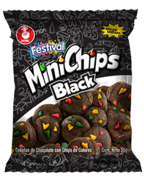 Galletas Festival Minichips Black x 35 gr  