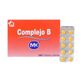Complejo B Nicotinamida + Piridoxina + Riboflavina 50mg/20mg/10mg Mk Fracción Blíster x 10 Tabletas  