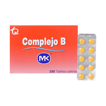 Complejo B Nicotinamida + Piridoxina + Riboflavina 50mg/20mg/10mg Mk Fracción Blíster x 10 Tabletas  