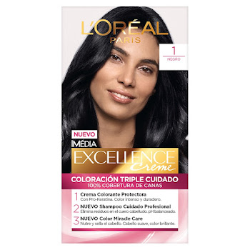 Tinte Loreal Excellence Creme Negro x 1 und  