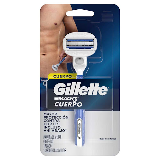 Cuchilla Afeitado Corporal Gillette Mach 3 Cuerpo Blíster x 1 und