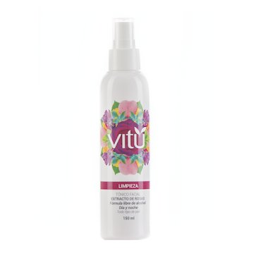 Tónico Vitú Limpieza Día Y Noche Extracto De Rosas x 150 ml  