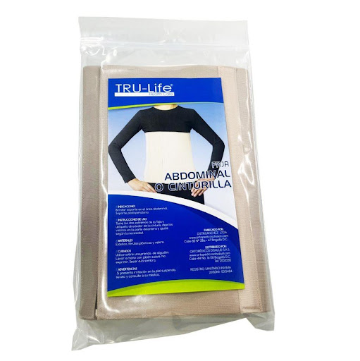 FAJA ABDOMINAL 23 CM  TALLA L TRULIFE BOLSA x 1  