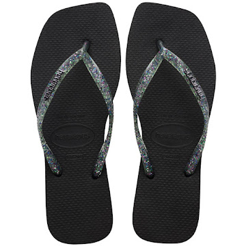 Sandalias Havaianas Logo   Negro T41-42 x 1 par 