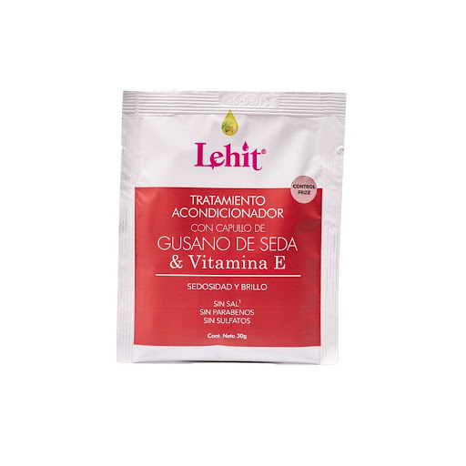 Tratamiento Acondicionador Lehit en Sachet Gusano De Seda y Vitamina E x 1 und