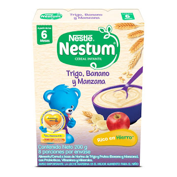 Cereal Nestum De Trigo Manzana Y Banano x 200 gr  