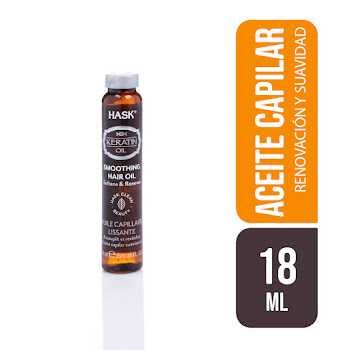 Aceite Capilar Hask Suavizante De Proteina De Queratina x 18 ml  