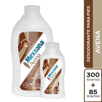 Polvo Mexsana Avena Suavidad Para Pies Und 300g+85g  