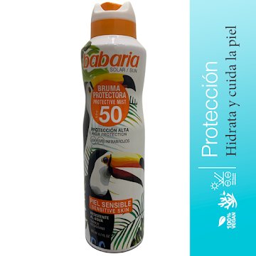Protector Solar Spray Babaria Piel Sensible Tropical F-50 x 200 ml  