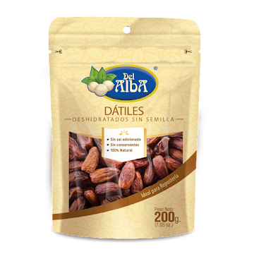 Pasabocas Del Alba Dátiles Deshidratados Sin Semilla x 200 gr  