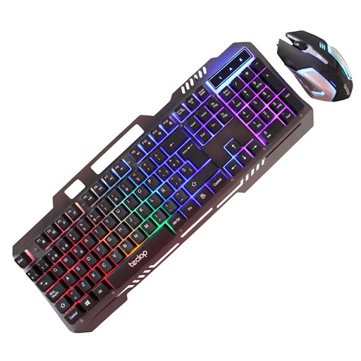 Teclado Y Mouse RGB Ergonómico Ideal Para Juegos Y Oficina GENERICO Unidad x 1 