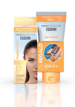 Protector Solar Isdin Fusion Water x 50 ml + Fotoprotector Gel Cream x 100 ml  