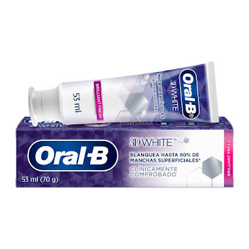 //Crema Dental ORAL-B 3D White Brilliant Fresh x70g                       