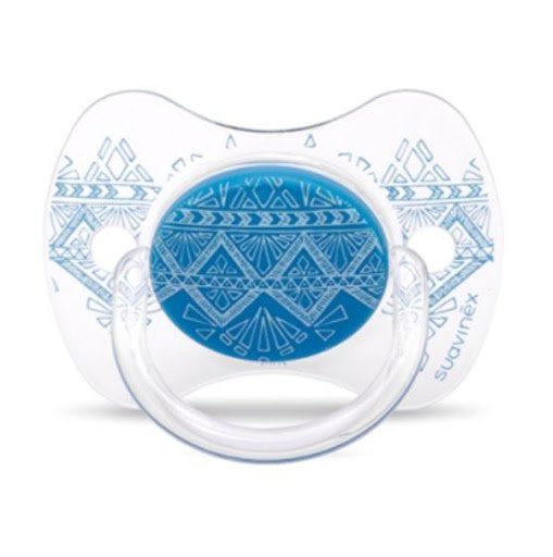 Suavinex Chupo Couture fisiológico 4/18 meses Azul Oscuro Suavinex Caja x 1  