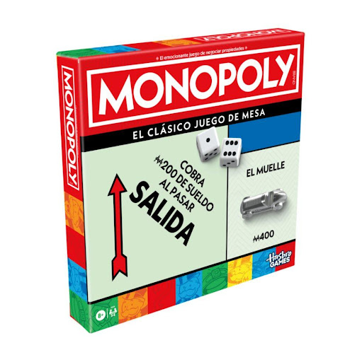 Juego De Mesa Monopoly Clásico Hasbro Gaming  x 1 El Juego De Mesa Monopoly Clásico es la versión tradicional del famoso juego de bienes raíces, en el que los jugadores compiten para dominar el mercado mediante la compra, alquiler y desarrollo de pro