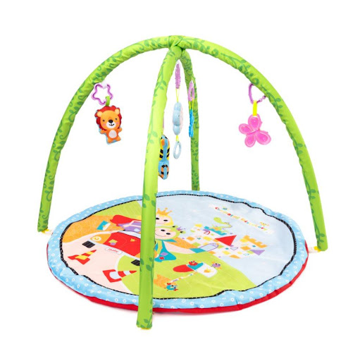 Gimnasio Didactico Bium Circular Bium Circular x 1 Diseñado para estimular los sentidos del bebé a través del color, la música y el movimiento. Incluye juguetes colgantes, espejo y sonajas que fomentan la coordinación ojo–mano y el desarrollo sensoria