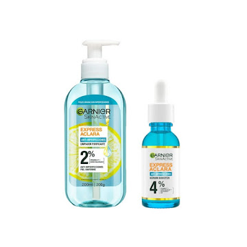 Combo Garnier Anti-Imperfecciones Serum Facial + Gel Limpiador  