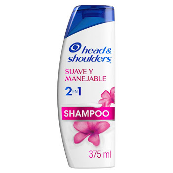 Shampoo Control Caspa Head Shoulders Suave y Manejable 2 en 1 Botella x 375 ml  
