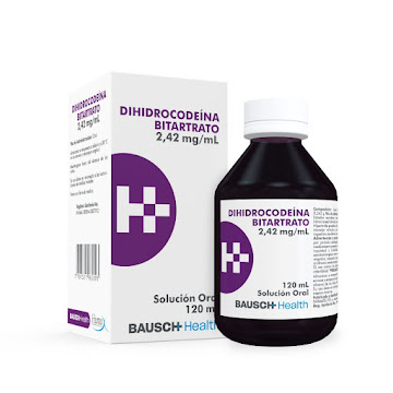 Dihidrocodeina Bitartrato Humax 2.42 mg Jarabe Frasco x 120 ml  