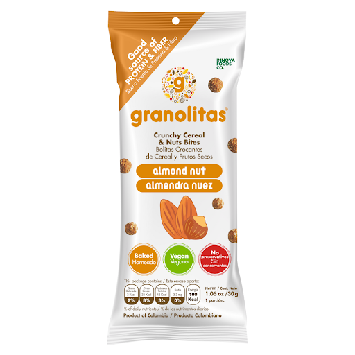 Cereal Granolitas   Almendra Nuez Paquete X 30 Gr