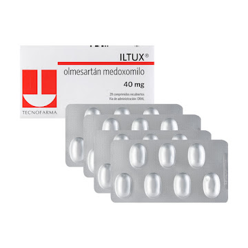 Iltux Olmsesartán Medoxomilo 40 mg Tecnofarma Caja x 28 Comprimidos  