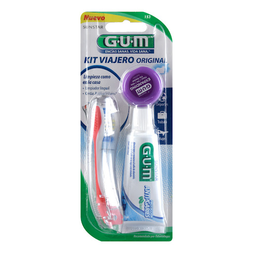 Kit Gum Sunstar Viajero Original x 3 und