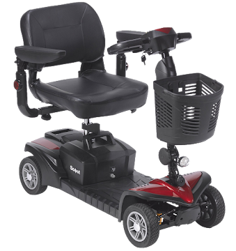 Solo Online Drive Scooter Spitfire 4   Ruedas Rojo 