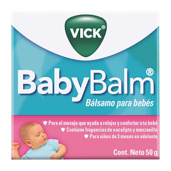 Vick BabyBalm Bálsamo Relajante Para Bebés Frasco x 50 gr  