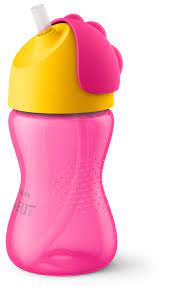 Vaso Pitillo Avent Con Boquilla Color Rosado x 1 und