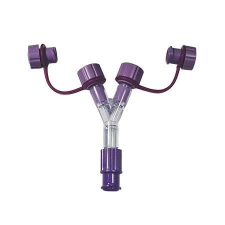 NUTRICAIR ADAPTADOR PUERTO Y 2 MACHOS 1 HEMBRA ENFIT HB Supplier SA  x 1 Este adaptador de nutrición enteral cuenta con un puerto en Y que incluye dos conectores macho ENFit y un conector hembra ENFit. Está diseñado para facilitar el suministro seguro y cómodo de aliment