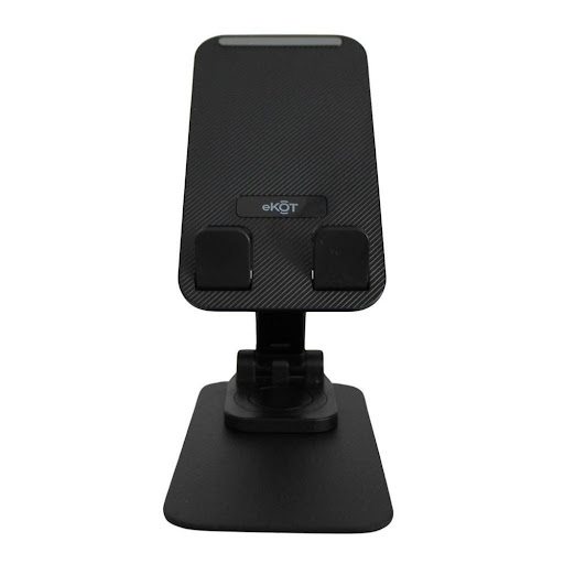 Soporte Para Celular De Escritorio Ajustable Y Plegable GENERICO Unidad x 1 Este soporte metálico para dispositivos móviles combina funcionalidad y estilo, perfecto para su uso tanto en entornos de oficina como en casa. Su diseño robusto y compacto lo hace compatible con la m