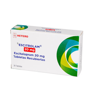 Escitrolam Escitalopram 20mg Caja x 30 Tabletas  