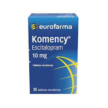 Komency Escitalopram 10gr/10mg Eurofarma Caja X 30 Tabletas  