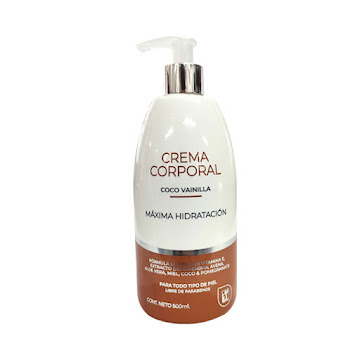Crema Corporal Farmatodo Coco Vainilla x 500 ml  