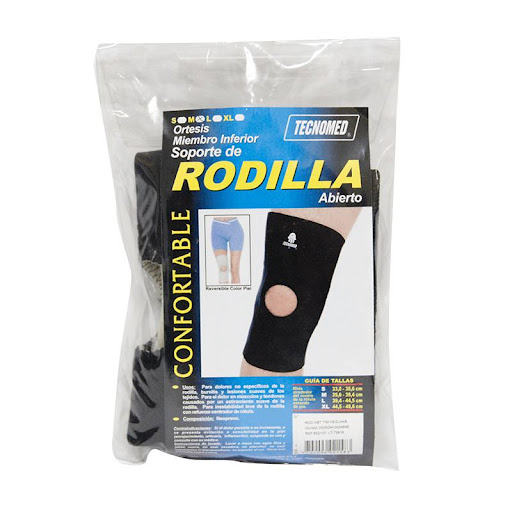 RODILLERA ABIERTA T/S PLUS KR KROMIA  x 1 Está diseñada para brindar estabilidad y soporte en la articulación de la rodilla, ayudando en casos de lesiones, artritis, tendinitis y recuperación postoperatoria. Su diseño abierto permite mayor co
