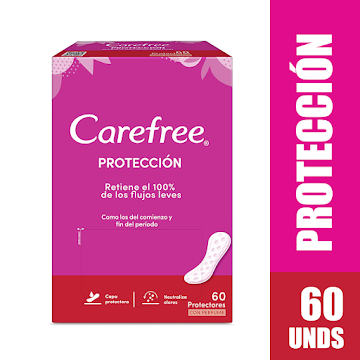 Protectores Carefree Protección x 60 und                     