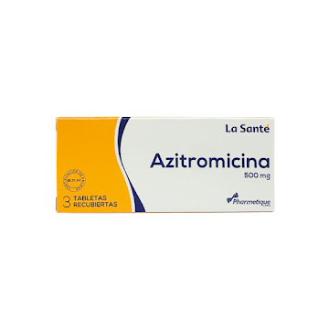 Azitromicina La Santé 500mg Caja x 3 Tabletas  
