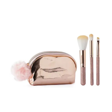 Set De Brochas Salon Expert x 3 und + Cosmetiquera x 1 und  