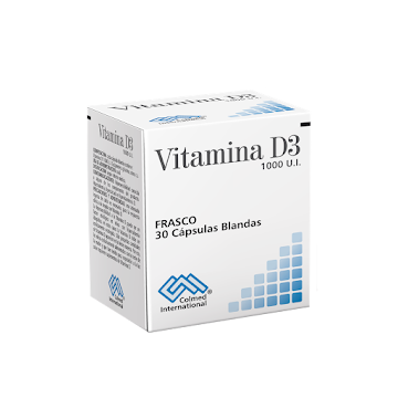 Vitamina D3 1000ui Frasco x 30 Cápsulas  