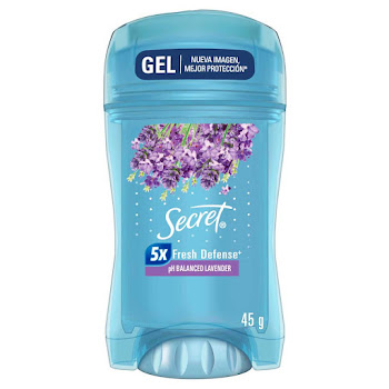 Desodorante Antitranspirante Mujer Secret Gel Invisible pH Balanced Lavanda Stick x 45 gr  