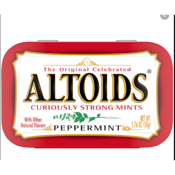 Mentas Altoids Peppermint x 50 gr  