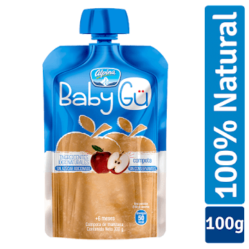 Compota Baby Gu Alpina Pouch Manzana x 100 gr  
