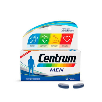 Centrum Men,&nbsp;Multivitamínico&nbsp;hombres entre 18 y 49 años&nbsp;X 60 tabs​  